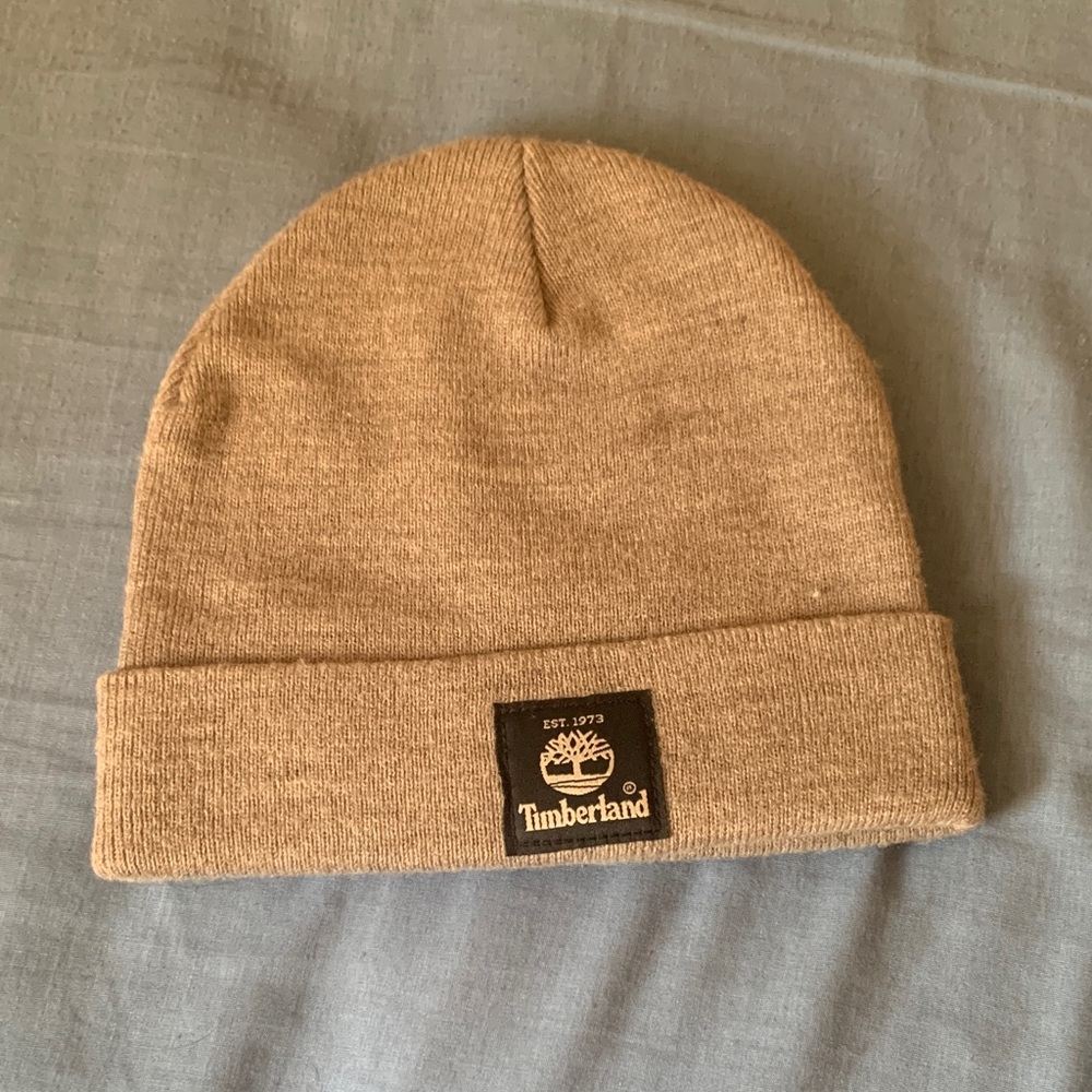 Timberland Gray Cuffed Beanie